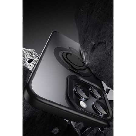 iPhone 15 Pro Max Avatar 360 Dönen Magsafe Kapak - Siyah