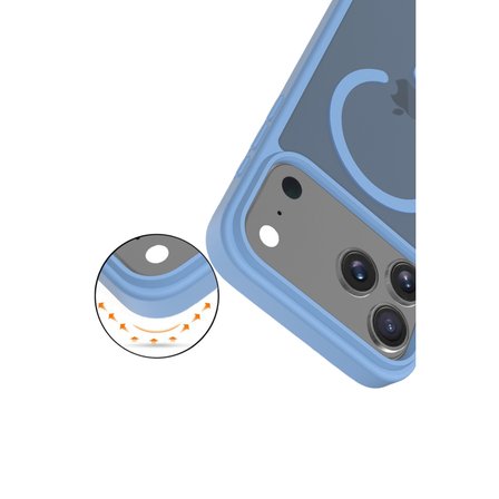 iPhone 17 Pro Jota Magsafe Kapak - Açık Mavi