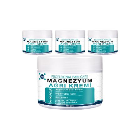 Saf Magnezyum Klorürlü Masaj Losyonu 4 Adet Zechstein Deniz Kaynaklı, Aloe Vera ve E Vitaminli Komplex Relax Krem