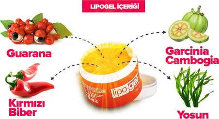 Lipogel Bandrollü Firmasından Orjinal Ürün Lipo Gel Bölgesel Kullanım Jeli 150Ml 3 Adet