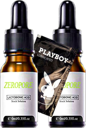 Zeropore  DOLCE2:0297 Instant Perfection Serum 2X30 ml Boyun Dekolte Yüz Cilt Bakım Genç Serumu + 1AD. Jel Hediy.e