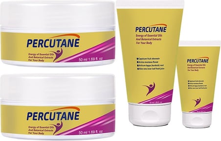 Percutane 2 Şer Adet Set Kapsikum Meyvesi Oleoresini Arnika Montana Çiçeği Articum Lappa Kökü Kremi