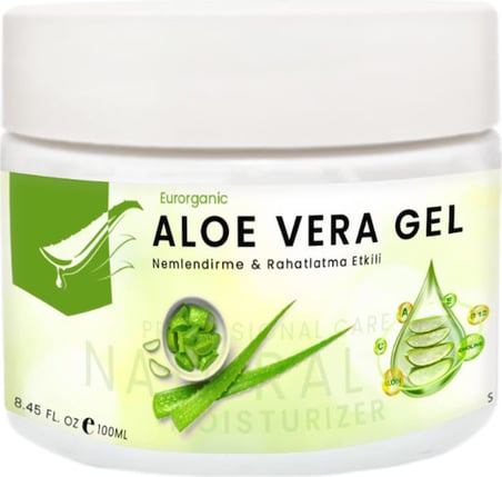 Eurorganic Aloe Vera Gel Cildinize Bakımjeli 100ML
