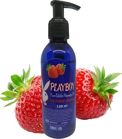 Playboy Aromaterapi Çilek ve Nane Aromalı Masaj Yağı