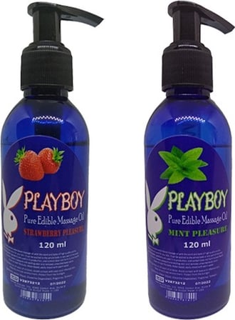 Playboy Aromaterapi Çilek ve Nane Aromalı Masaj Yağı