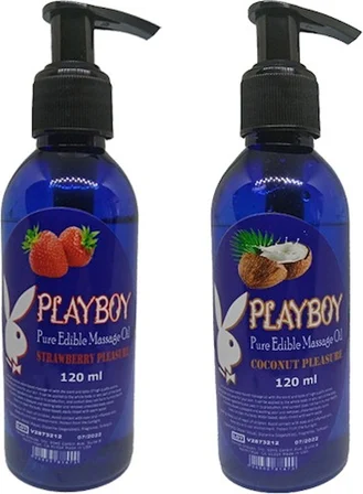 Playboy Aromaterapi Çilek ve Hindistancevizi Aromalı Masaj Yağı