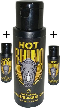 Bonie Hot Rhino 3 Adet Bay Bayan Masaj Yağı 60 ml