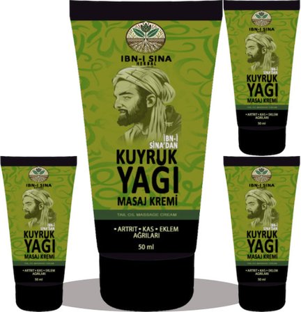 İbn-i Sina Herbal Kuyruk Yağı Kremi 4 Adet 50 ml