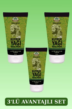 Ibn-I Sina Kuyruk Yağı Masaj Kremi 50ML x 3 Adet
