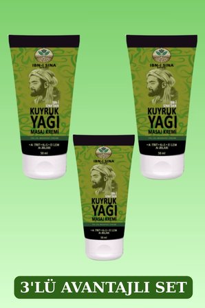Ibn-I Sina Kuyruk Yağı Masaj Kremi 50ML x 3 Adet