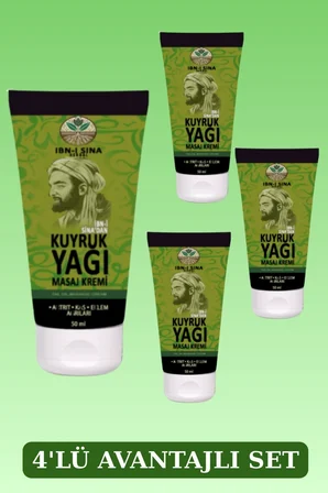 Ibn-I Sina Kuyruk Yağı Masaj Kremi 50ML x 4 Adet