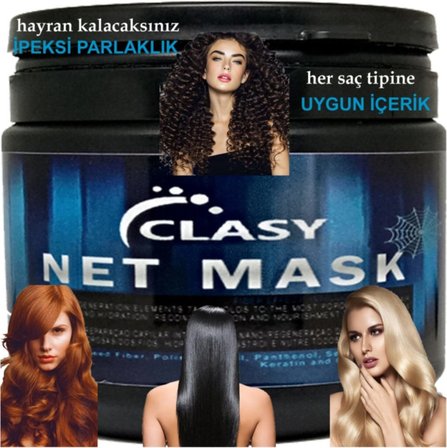 Clasy Net Mask 450ML Saç Bakım Maskesi 3 Lü