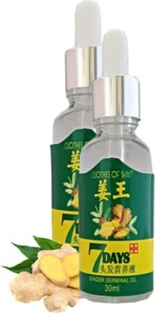 7days 7 Days 30ML Gingergerminalessentialoil Hair Growth Loss Treatment Serum Unisex 2 Adet Saç Bak