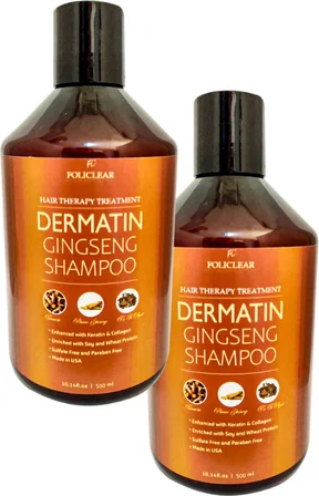 Policlear Dermatin Shampoo Ginsengli Özel Bakım Şampuanı 500 ml x 2 adet