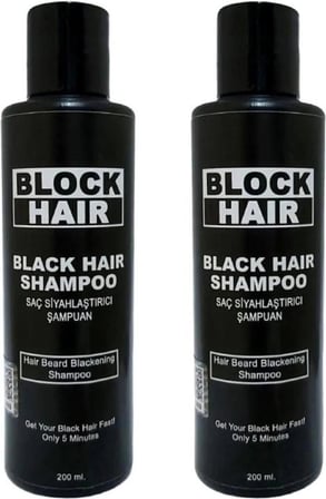 Saçları Siyahlaştıran Block Hair Şampuan 200ML x 2 Adet