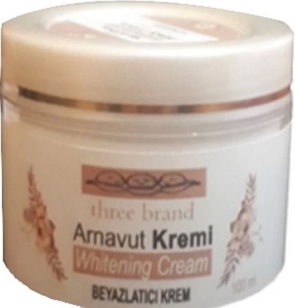 Three Brand Whitening Cream Arnavut Kremi Aklık Cream 100ml Beyazlatıcı