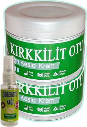 Kırkkilit Otu Ağrı Dindirici Bakım Kremi 2X100 Ml+30 ml Çörek Otu Ağrı Yağ ile