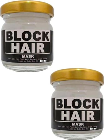 Süper Block Hair Saçlarınıza Derinlemesine Bakım ve Canlılık Maskesi Kremi 40 ml x 2 Adet
