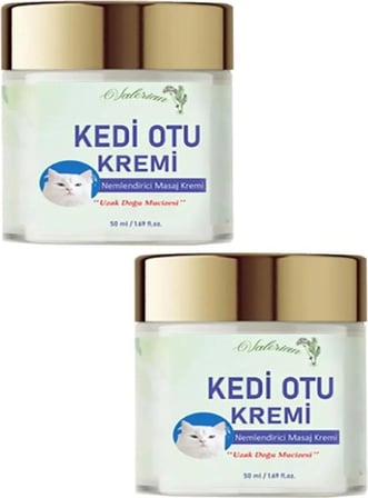 Kedi Otu Masaj Bakım Kremi 50ML 2 Adet