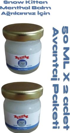 Snow Kitten Menthol Aromalı Masaj Kremi 50 ml 2 Adet