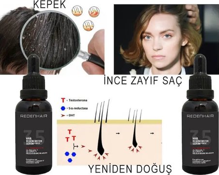 Redenhair Saçların Sine Karşı G.çlü Bakım Serumu 30 ml x 2 Adet