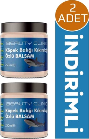 Beauty Clinic Köpek Balığı Kremi 2 Adet  250 ml