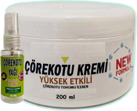 Çörek Otu Masaj Bakım Kremi 200 Ml+30 ml Çörek Otu Yağ ile