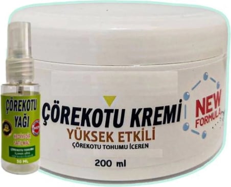 Süper Çörek Otu Masaj Bakım Kremi 200 Ml+30 ml Çörek Otu Yağ ile