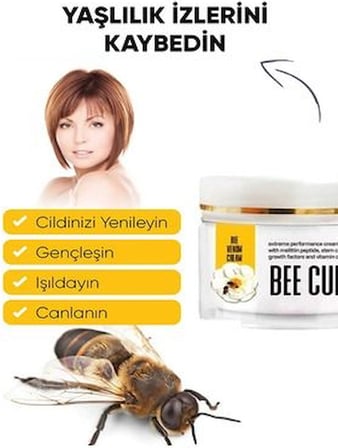 Cream 100ML Arı Kremi Vücut Sızıları ve Bakım Için 3 Adet