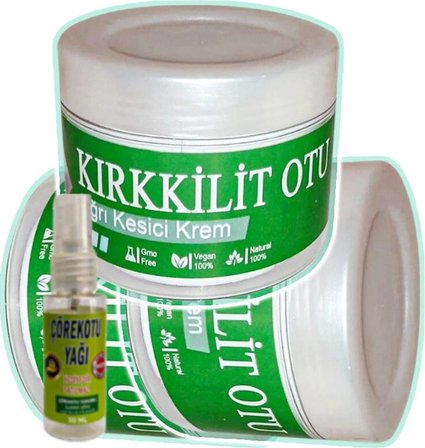 Kırkkilit Otu Ağrı Dindirici Bakım Kremi 3X100 Ml+30 ml Çörek Otu Ağrı Yağ ile