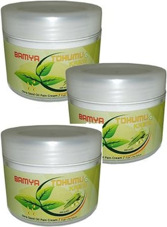 Bamya Tohumu Kremi Vücut Sızıları Için 100 ml x 3