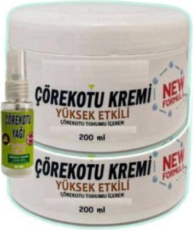 Çörek Otu Masaj Bakım Kremi 2X200 ml + 30 ml Çörek Otu Yağ ile