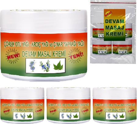 Deva-Devam Kremi 4 Adet Çörek Otlu Ardıç Yağı ve Çınar Yaprağı Yağı Ile Güçlendirilmiş Krem