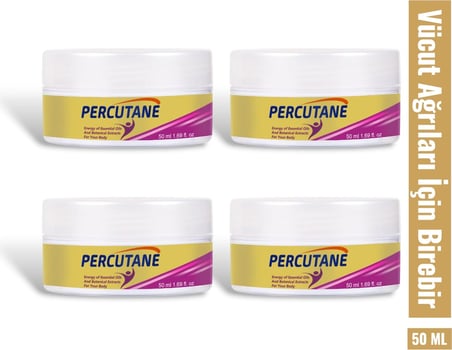 Percutane Vücut Ağrı Yönetimi Için Hızlı ve Etkili Masaj Bakım Kremi 50 ml x 4 Adet