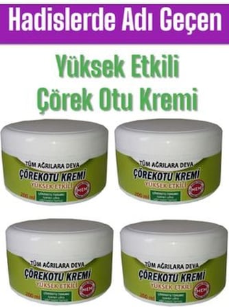Çörek Otu Kremi 200 ml Sızılarınız Için Yüksek Etkili Formül x 4 Adet