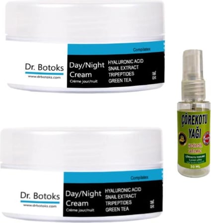 Dr. Botoks Dr Botoks Yaslanma Karşıtı Yüz Bakım Kremi 50 ml x 2 Adet+Vücut Sızıları Için Çörek Otu 30 ml