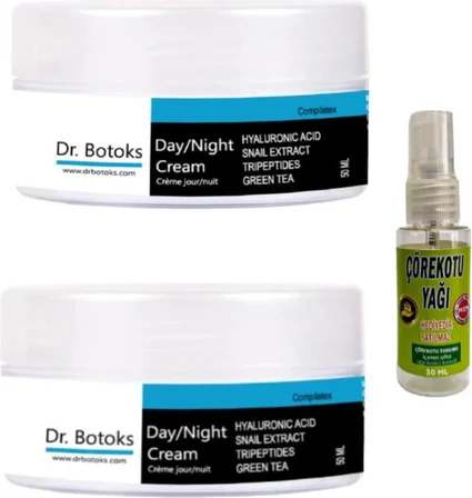 Dr. Botoks Dr Botoks Yaslanma Karşıtı Yüz Bakım Kremi 50 ml x 2 Adet+Vücut Sızıları Için Çörek Otu 30 ml