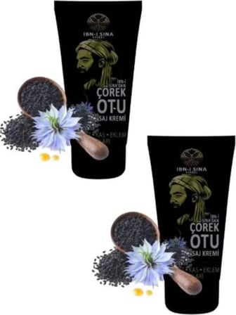Buğz Ibn-I Sina Çörekotu Vücut Sızıları Için Masaj Bakım Kremi 50ML 2 Adet