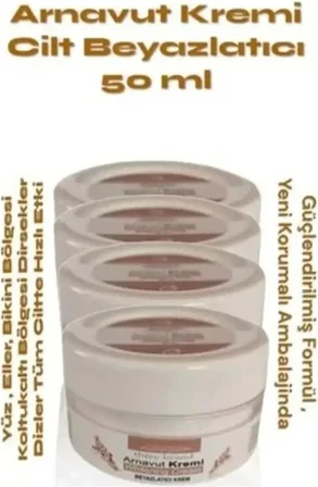 Whitening Cream Arnavut Kremi 50ML  Kremi Krem x 2 Adet