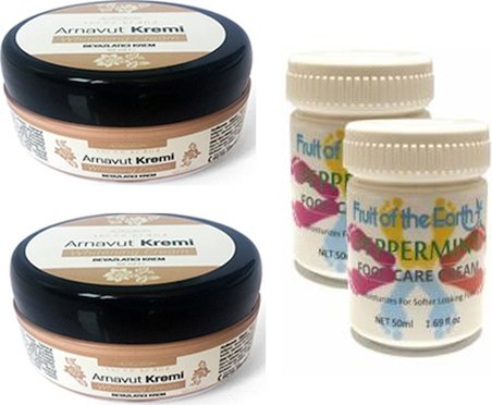 Three Brand 50ML Arnavut Aklık Kremi 2 Adet+Foot Care Cream Cooling Peppermint 50 ml Ayak Bakım Kremi Nane Ferahlığıvekokusu 2 Adet