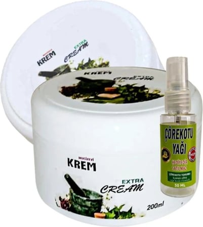Muzicevi Krem 2 Adet Bölgesel Bakım Relax Kremi 125 ml + Yanında Hediye 30 ml Çörek Otu Yağı
