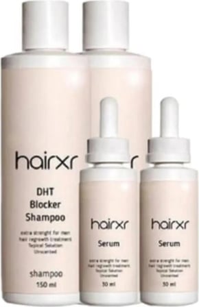 Süper Hairx Saç Uzatıcı Şampuanı 150 ml Saç G.çlendirici Serumu 30 ml x 2şer Adet