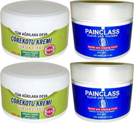 Çörek Otu Xl Boy Krem 2X200 Ml+Painclass Kuyruk Yağı Kremi 2x 100 ml