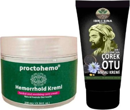 Süper Proctohemo 100 ml Kremi + Ibni Sina Çörek Otu Kremi 50 ml
