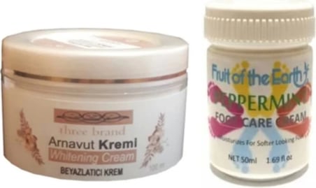 Hintohu Three Brand 100ML Arnavut  Kremi+Foot Care Cream 50ML Ayak Bakım Kremi Nane Ferahlığı