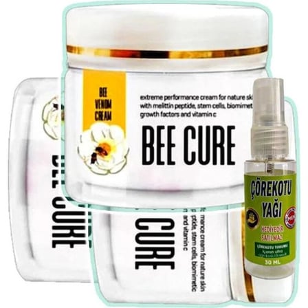 Süper Bee Cure 3X100 ml Bakım Kremi+Çörek Otu Yağ ile
