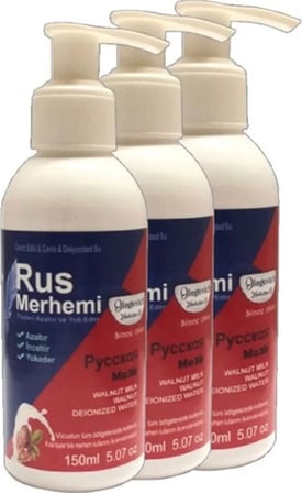 Glegnd Blue Tüylere Krem 3 Adet x 150 ml Cevizli & Ceviz Sütlü Russ Merhemi
