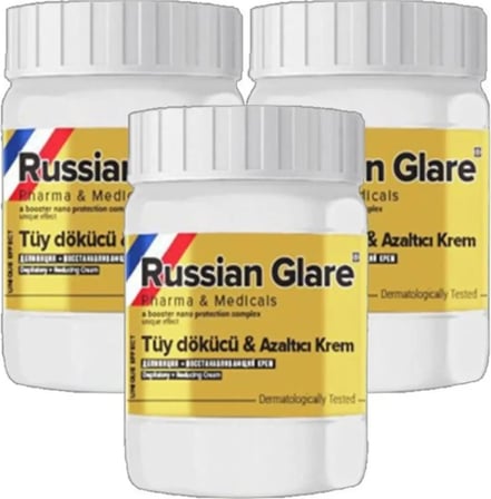 Russ Glare Tüylere Krem Nano 3 Adet x 50 ml Russ Merhemi