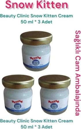 Süper Beauty Clinic Snow Kitten Krem 3 Adet 50 gr