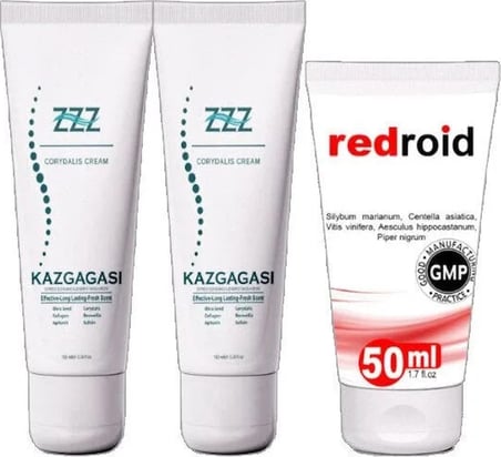 Süper Kaz Gagası Kremi 2X100 ml + Redroid Krem 1X50 ml
